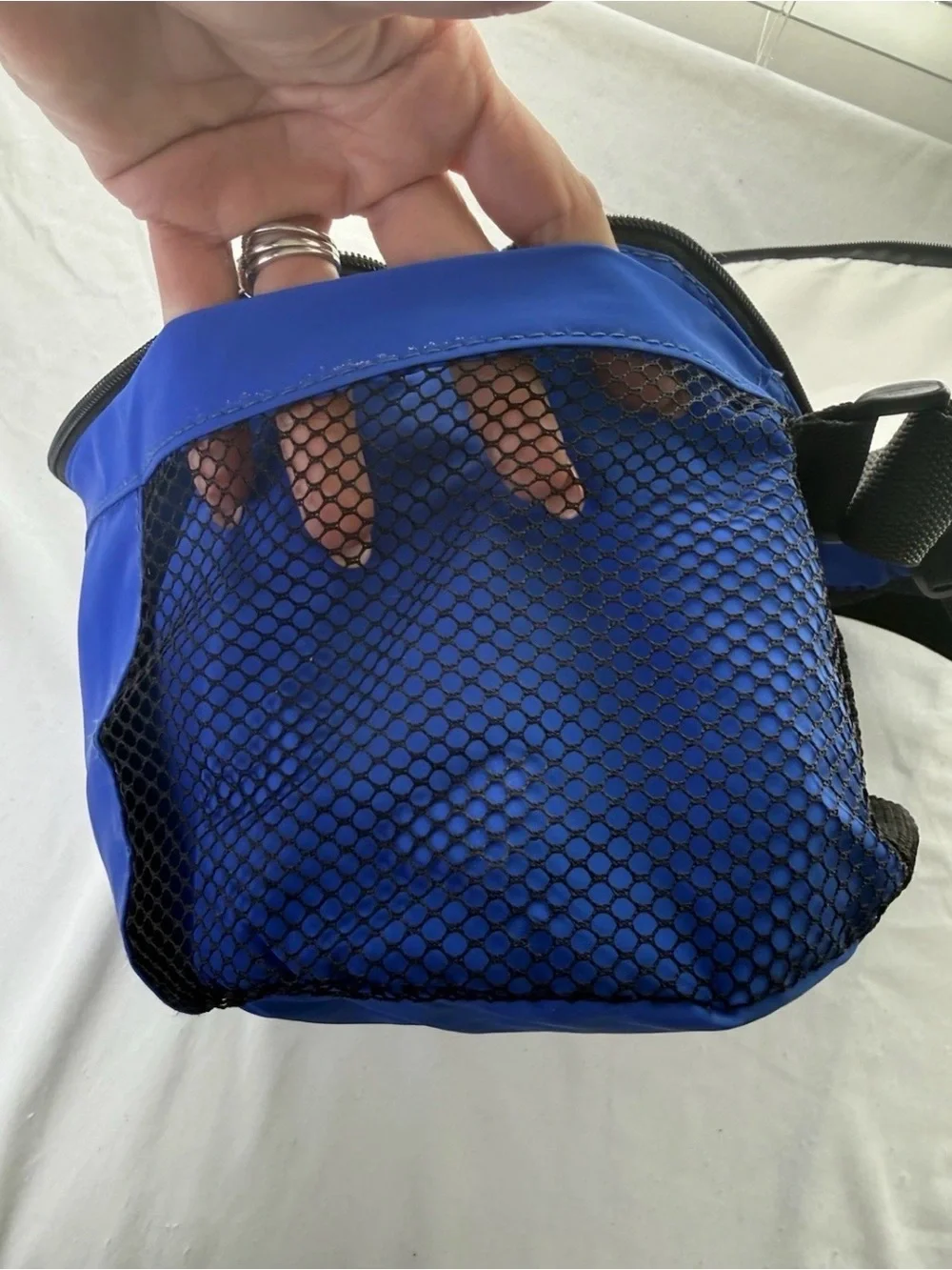 The Original Koozie Boxing Glove Bag and Cooler Backpack Blue